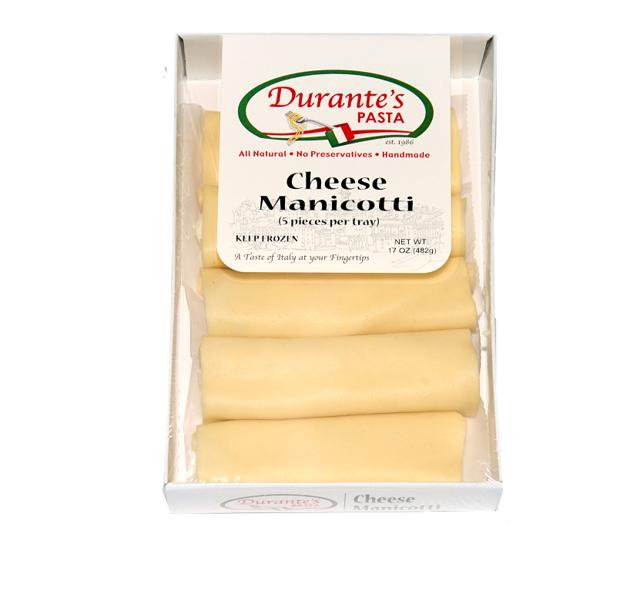 Durante's handmade cheese manicotti