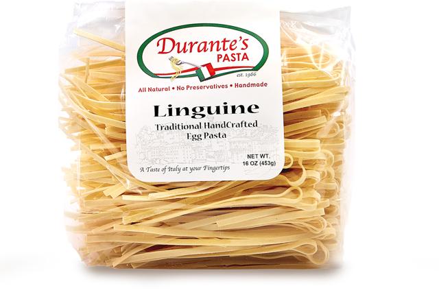 Durante's linguine, flat air-dried egg pasta