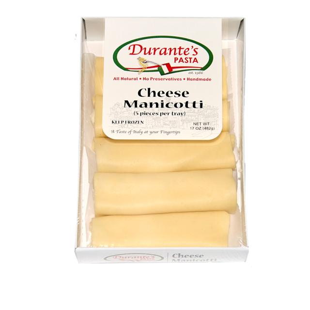 Durante's handmade cheese manicotti